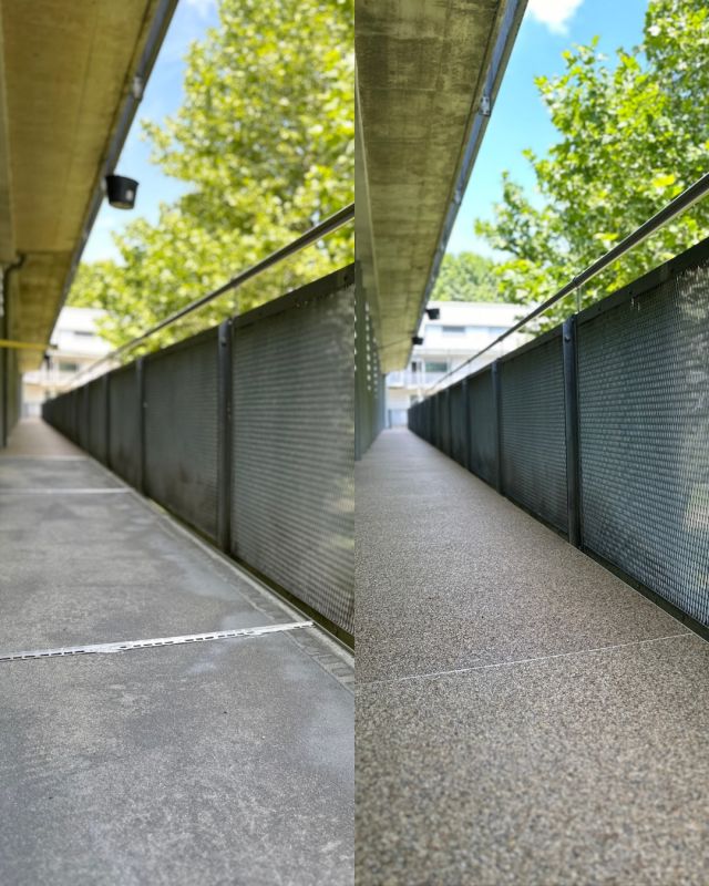 Vorher vs. Nachher – 1.000 m², die sich sehen lassen können! 

Was vorher abgenutzt, rissig und verwittert war, ist jetzt:
✨ abgedichtet, modern & mit Natursteinteppich veredelt!

#wolfart #bodenbeschichtungen #graz #epoxy #industrieboden #epoxidharz #steinteppich #fugenlos #Qualitätsboden #handwerk #beschichtungen #reel #goodtoknow